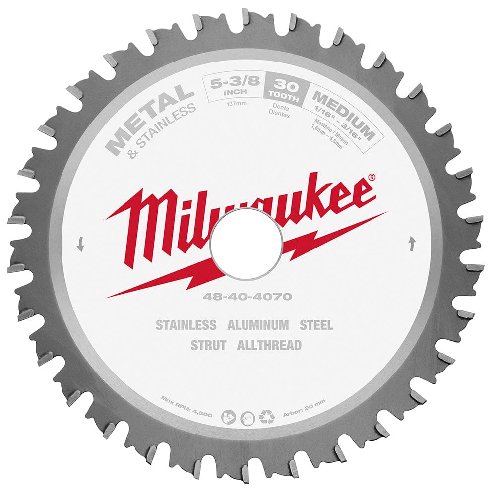 Milwaukee Tool Milwaukee 5-3/8 in. 30T Ferrous Metal Circular Saw Blade