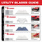 Milwaukee Tool Milwaukee 5-Piece Drywall Utility Knife Blades