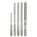 Milwaukee Tool Milwaukee 5-Piece MX4™ 4-Cutter SDS-Plus Rotary Hammer-Drill Bit Kit