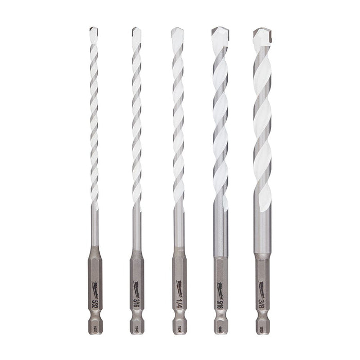 Milwaukee Tool Power Tools Accessories Milwaukee 5pc. SHOCKWAVE™ Carbide Multi-Material Drill Bits