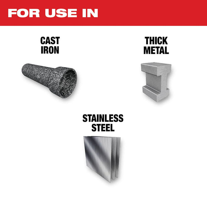 Milwaukee Tool Accessories Milwaukee 6" 7TPI The TORCH™ for CAST IRON with NITRUS CARBIDE™ 1PK