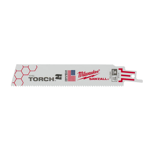 Milwaukee Tool Power Tools Accessories Milwaukee 6 in. 10 TPI THE TORCH™ SAWZALL® Blades 5PK