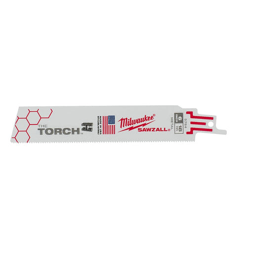 Milwaukee Tool Power Tools Accessories Milwaukee 6 in. 18 TPI THE TORCH™ SAWZALL® Blade 5PK