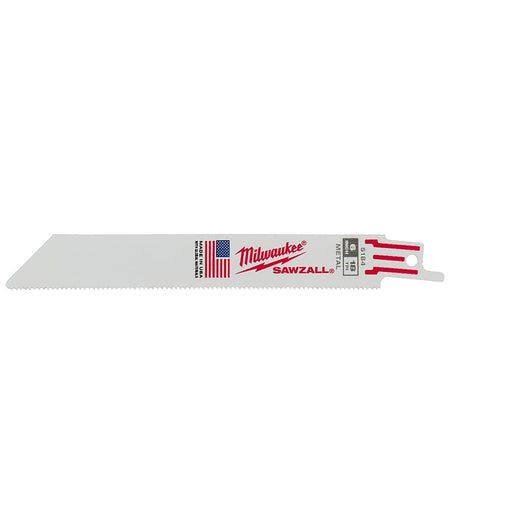 Milwaukee Tool Power Tools Accessories Milwaukee 6 in. 18TPI SAWZALL Blade 5PK