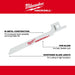 Milwaukee Tool Power Tools Accessories Milwaukee 6 in. 4/6 TPI SAWZALL® Blades 5PK