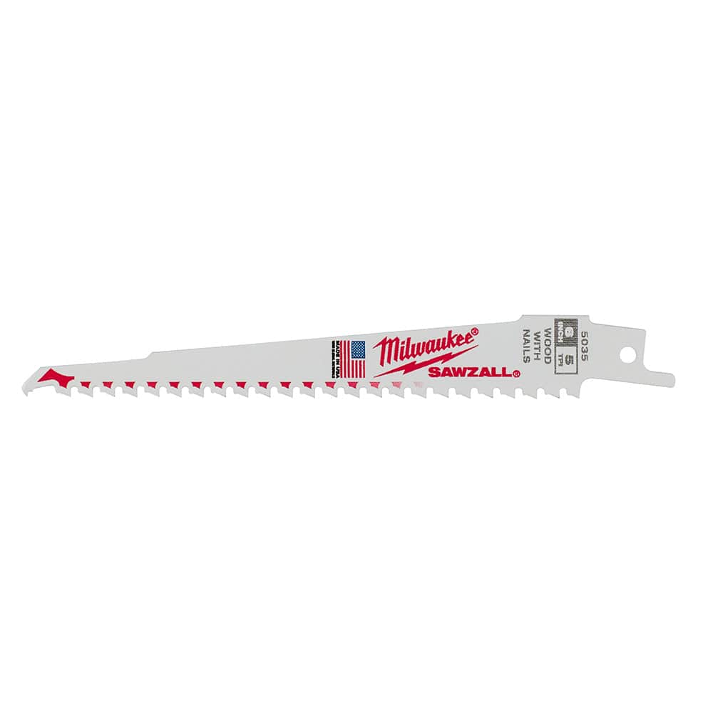 Milwaukee Tool Milwaukee 6 in. 5 TPI Thin Kerf SAWZALL® Blades-Bulk 25