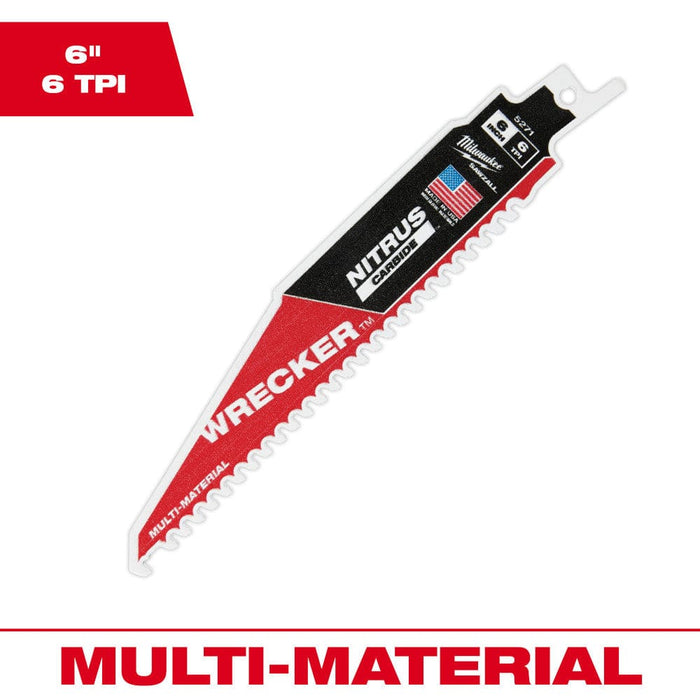 Milwaukee Tool Accessories Milwaukee 6” The WRECKER™ with NITRUS CARBIDE™ 1PK