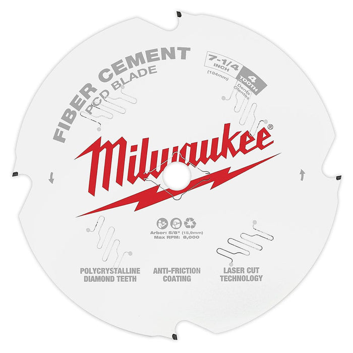 Milwaukee Tool Power Tools Accessories Milwaukee 7-1/4 in. PCD/Fiber Cement Circular Saw Blade