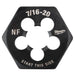 Milwaukee Tool Accessories Milwaukee 7/16"-20 NF 1-Inch Hex Threading Die