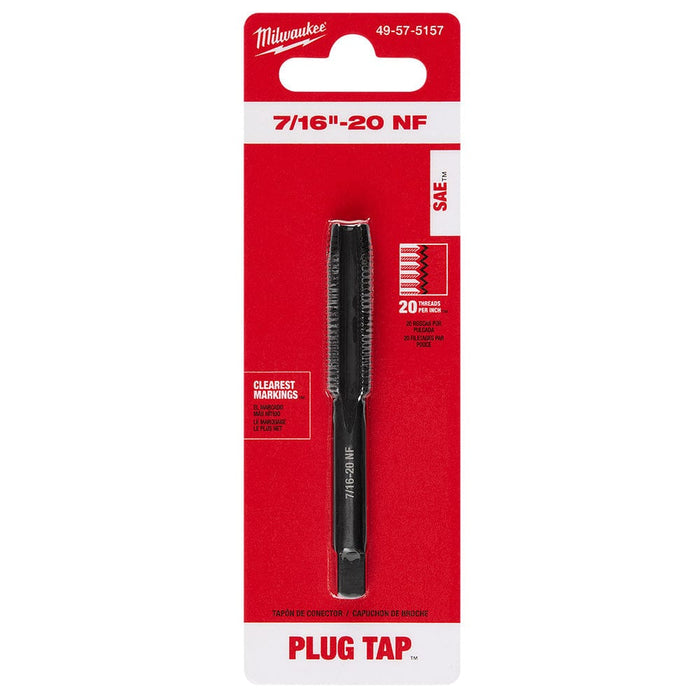 Milwaukee Tool Accessories Milwaukee 7/16"-20 NF Straight Flute Plug Tap