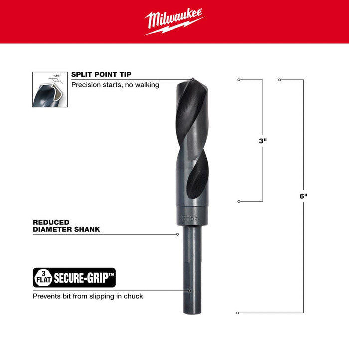 Milwaukee Tool Milwaukee 7/8 in. S&D Black Oxide Drill Bit