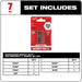 Milwaukee Tool Milwaukee 7-Piece SHOCKWAVE™ Impact Hex Security Insert Bit Set 3PK