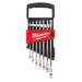 Milwaukee Tool Milwaukee 7pc Ratcheting Combination Wrench Set - Metric