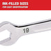 Milwaukee Tool Milwaukee 7pc Ratcheting Combination Wrench Set - Metric