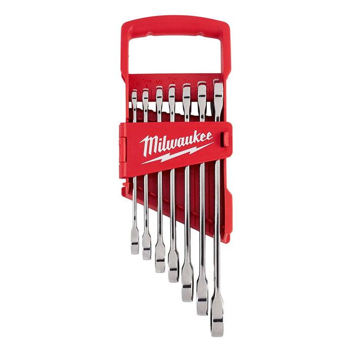 Milwaukee Tool Milwaukee 7pc Ratcheting Combination Wrench Set - SAE