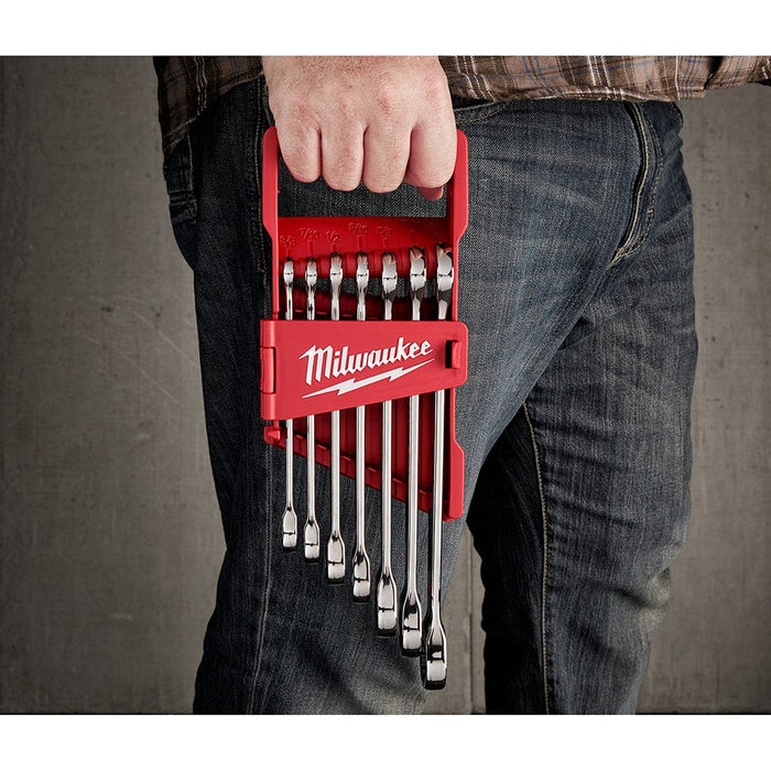 Milwaukee Tool Milwaukee 7pc Ratcheting Combination Wrench Set - SAE