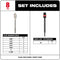 Milwaukee Tool Power Tools Accessories Milwaukee 8-Piece Universal QUIK-LOK™ Flat Boring Bit Set
