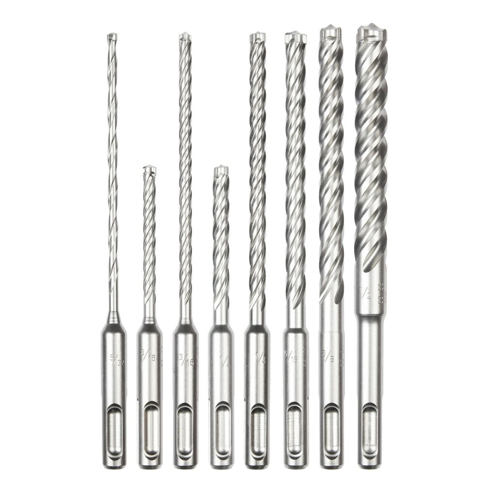 Milwaukee Tool Power Tools Accessories Milwaukee 8pc. SDS Plus MX4™ 4-Cutter Drill Bit Kit