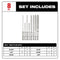 Milwaukee Tool Power Tools Accessories Milwaukee 8pc. SDS Plus MX4™ 4-Cutter Drill Bit Kit