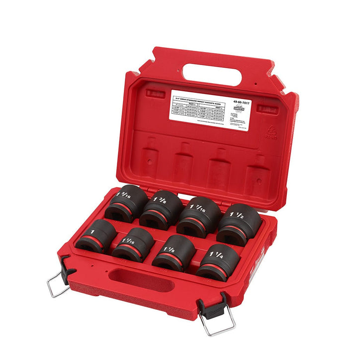 Milwaukee Tool Accessories Milwaukee 8PC SHOCKWAVE™ Impact Duty™ 3/4" Drive SAE Standard 6 Point Socket Set