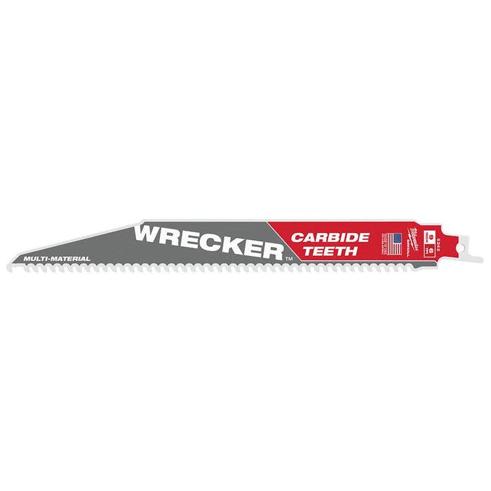 Milwaukee Tool Power Tools Accessories Milwaukee 9" 6 TPI THE WRECKER™ with Carbide Teeth SAWZALL® Blade 1PK