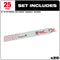 Milwaukee Tool Power Tools Accessories Milwaukee 9 in. 18 TPI THE TORCH™ SAWZALL® Blade 25PK