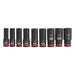 Milwaukee Tool Accessories Milwaukee 9PC SHOCKWAVE™ Impact Duty™ 1/2" Drive SAE Deep 6 Point Socket Set