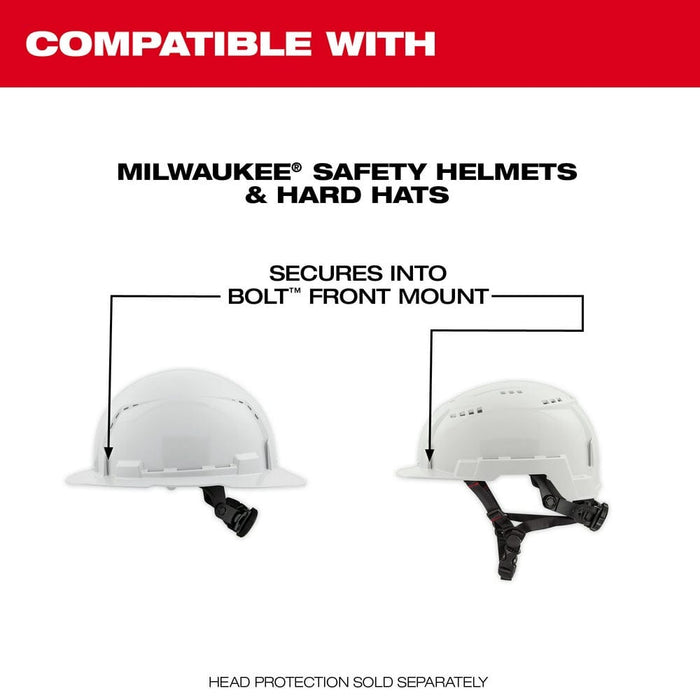 Milwaukee Tool Apparel and Safety Gear Milwaukee BOLT™ Eye Visor - Clear Dual Coat Lens (Compatible with Milwaukee® Safety Helmets & Hard Hats)