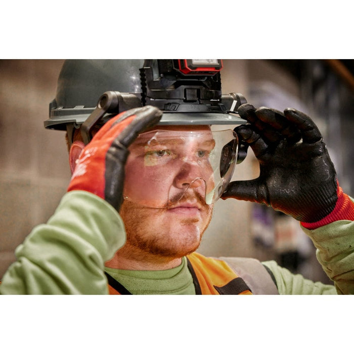 Milwaukee Tool Apparel and Safety Gear Milwaukee BOLT™ Eye Visor - Clear Dual Coat Lens (Compatible with Milwaukee® Safety Helmets & Hard Hats)