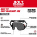 Milwaukee Tool Apparel and Safety Gear Milwaukee BOLT™ Eye Visor - Tinted Dual Coat Lens (Compatible with Milwaukee® Safety Helmets & Hard Hats)