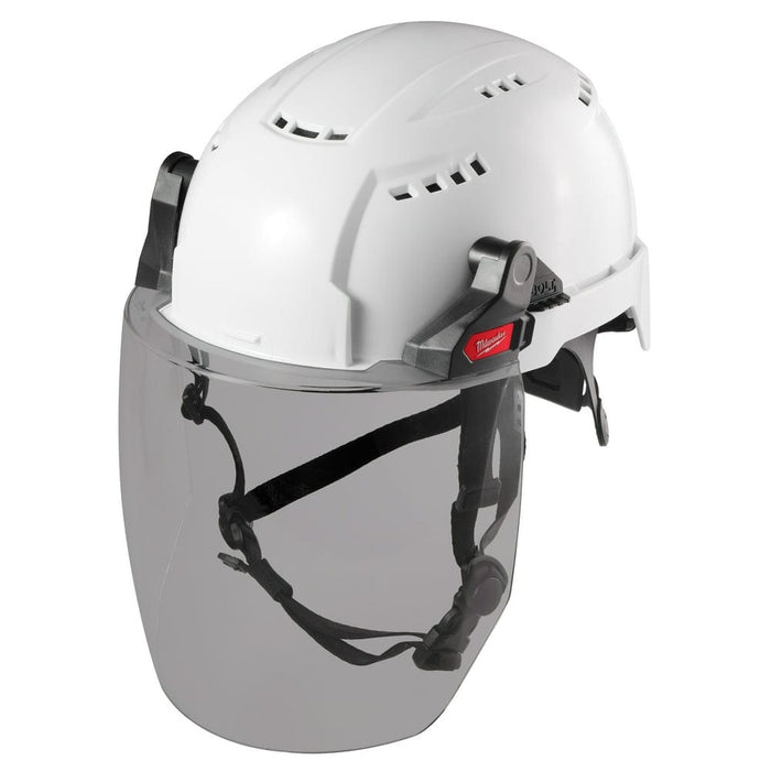 Milwaukee Tool Apparel and Safety Gear Milwaukee BOLT™ Full Face Shield - Gray Dual Coat Lens (Compatible with Milwaukee® Safety Helmet [No Brim])