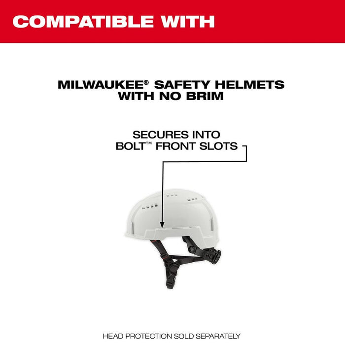 Milwaukee Tool Apparel and Safety Gear Milwaukee BOLT™ Full Face Shield - Gray Dual Coat Lens (Compatible with Milwaukee® Safety Helmet [No Brim])