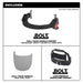 Milwaukee Tool Apparel and Safety Gear Milwaukee BOLT™ Full Face Shield - Gray Dual Coat Lens (Compatible with Milwaukee® Safety Helmets & Hard Hats)