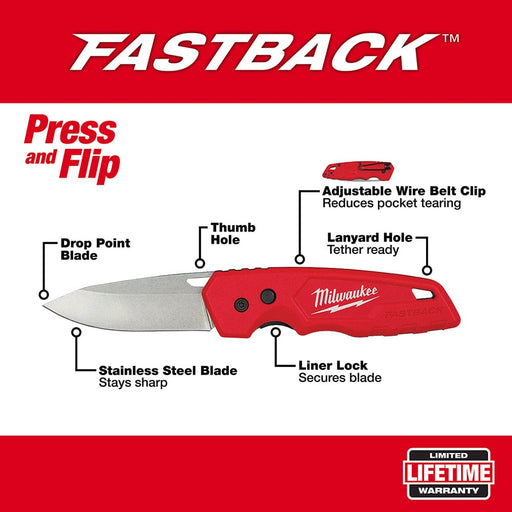 Milwaukee Tool Milwaukee FASTBACK™ Folding Pocket Knife