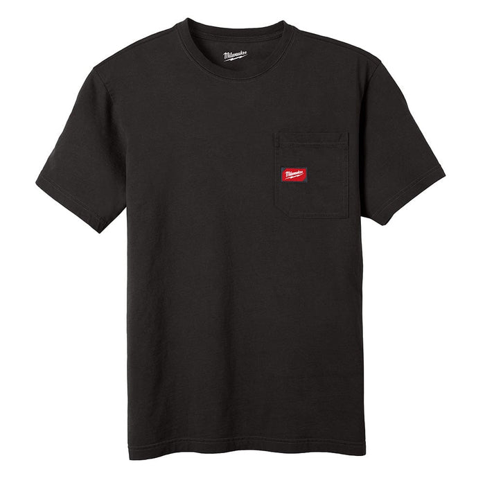 Milwaukee Tool Apparel and Safety Gear Milwaukee GRIDIRON™ Pocket T-Shirt - Short Sleeve Black 2X