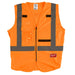 Milwaukee Tool Apparel and Safety Gear Milwaukee High Visibility Orange Safety Vest - L/XL