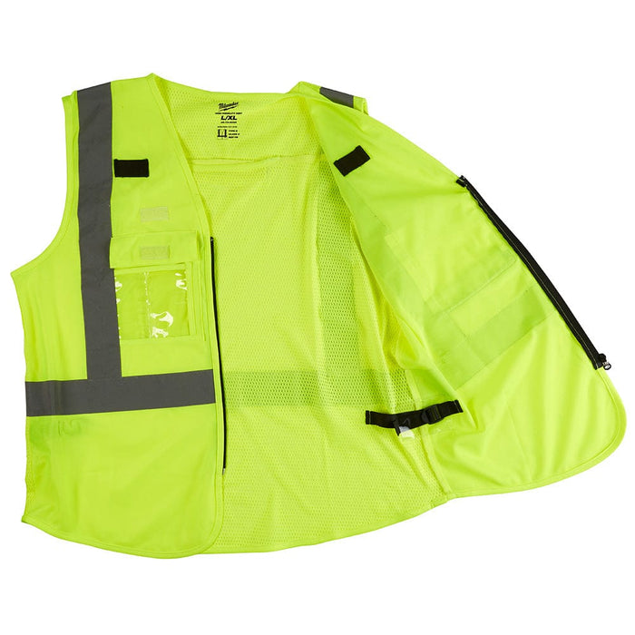 Milwaukee Tool Milwaukee High Visibility Yellow Safety Vest - L/XL