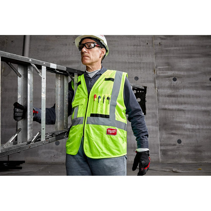 Milwaukee Tool Milwaukee High Visibility Yellow Safety Vest - L/XL