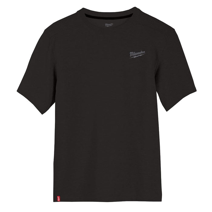 Milwaukee Tool Apparel and Safety Gear Milwaukee Hybrid Work Tee - Short Sleeve - Black XL