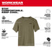 Milwaukee Tool Apparel and Safety Gear Milwaukee Hybrid Work Tee - Short Sleeve - Green L