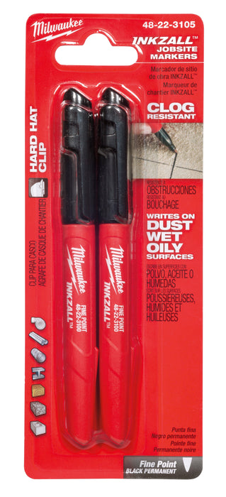 Milwaukee Tool Milwaukee INKZALL Fine Point Black Marker (2-Pack)