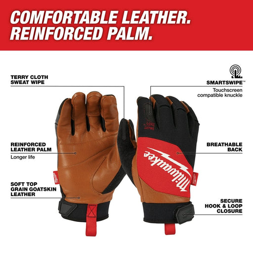 Milwaukee Tool Milwaukee Leather Performance Gloves - L