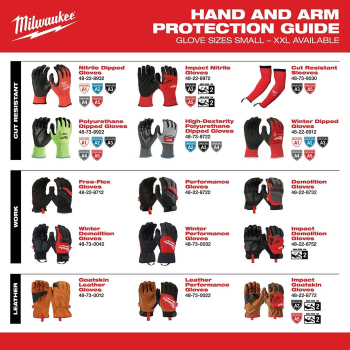 Milwaukee Tool Milwaukee Leather Performance Gloves - L