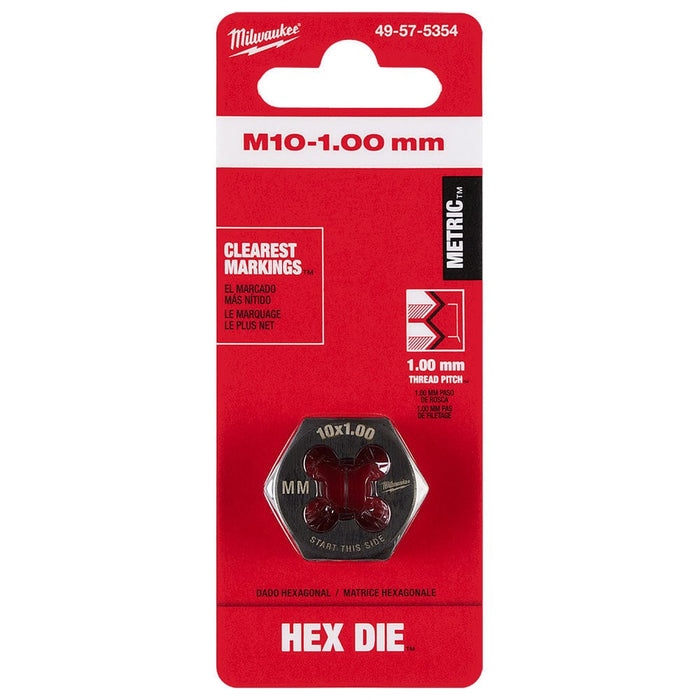 Milwaukee Tool Accessories Milwaukee M10-1.00 mm 1-Inch Hex Threading Die