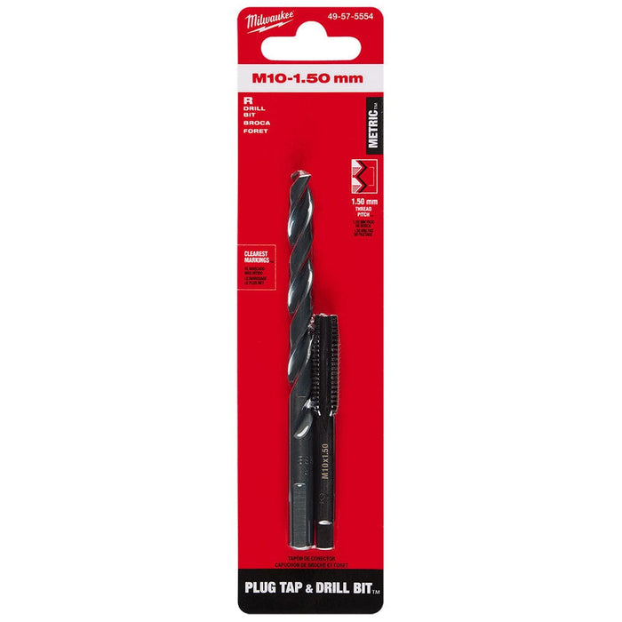 Milwaukee Tool Power Tools Accessories Milwaukee M10-1.50 mm Straight Flute Plug Tap & R Drill Bit