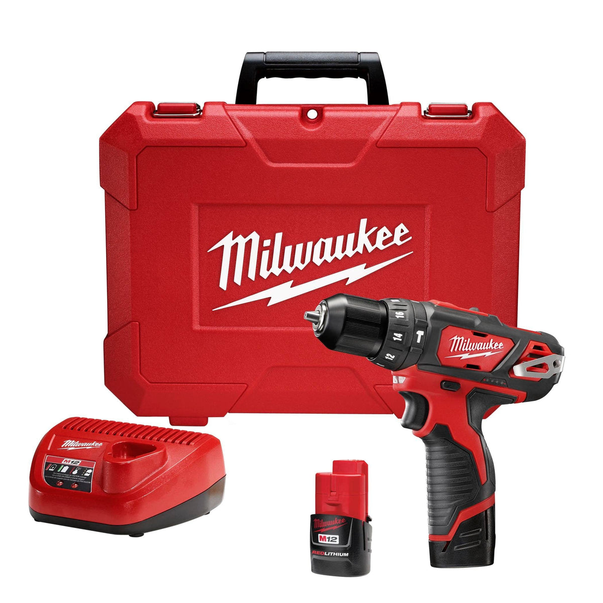 Milwaukee Tool Tools Milwaukee M12™ 3/8 in. Hammer Drill/Driver Kit