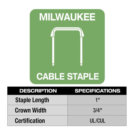 Milwaukee Tool Air Tools and Compressors Milwaukee M12™ Cable Stapler