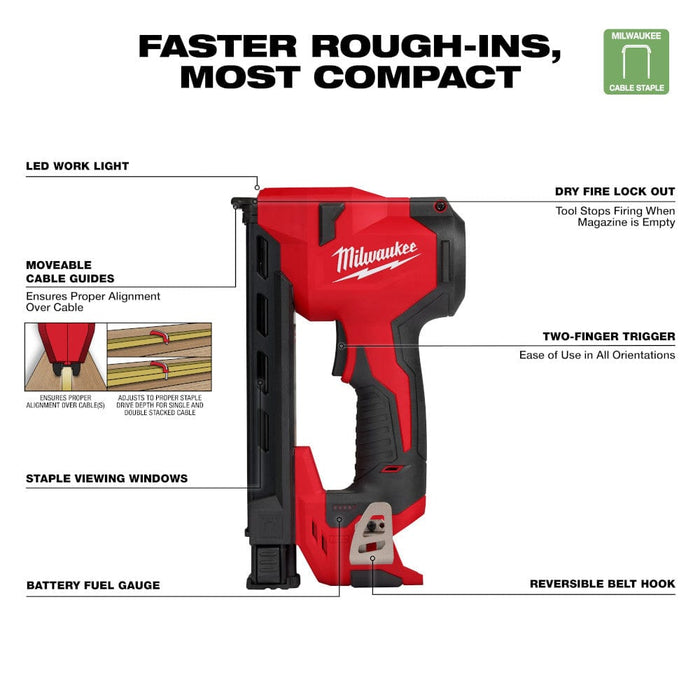 Milwaukee Tool Air Tools and Compressors Milwaukee M12™ Cable Stapler