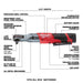 Milwaukee Tool Tools Milwaukee M12 FUEL™ 1/2 in. Ratchet 2 Battery Kit