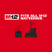 Milwaukee Tool Tools Milwaukee M12 FUEL™ 1/2 in. Ratchet 2 Battery Kit